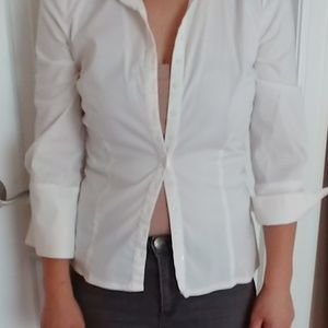 Bebe wide collar blouse